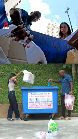 Dumpster dive: What do people throw into blue recycling bins?