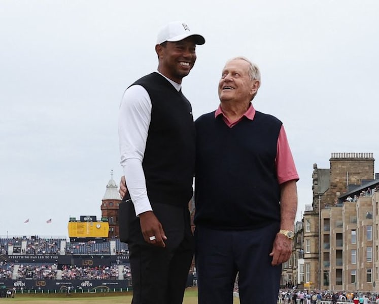 Nicklaus, Player send encouragement to Woods