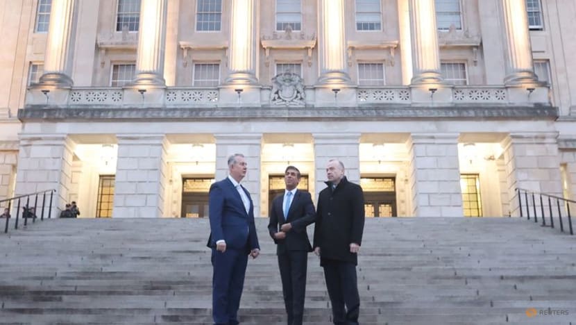 Irish, UK leaders celebrate the end of Northern Ireland's political deadlock Irish, UK leaders celebrate the end of Northern Ireland's political deadlock