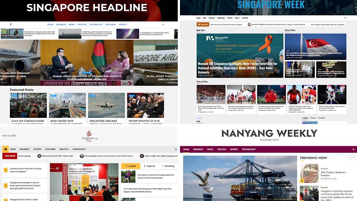 Blocked fake website Singapore Times linked to Chinese company, CNA investigation finds