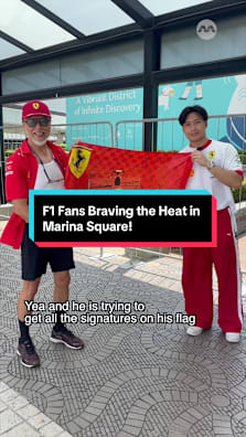 Marina Square is a hotspot for F1 fans this weekend! #8dayssg #8daysgtrending #f1 #formula1 #fypsg 