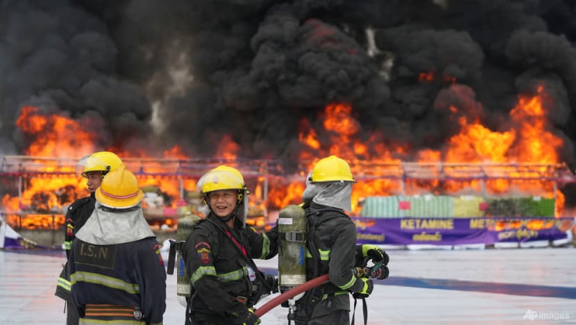 Myanmar burns confiscated drugs worth around US$300 million