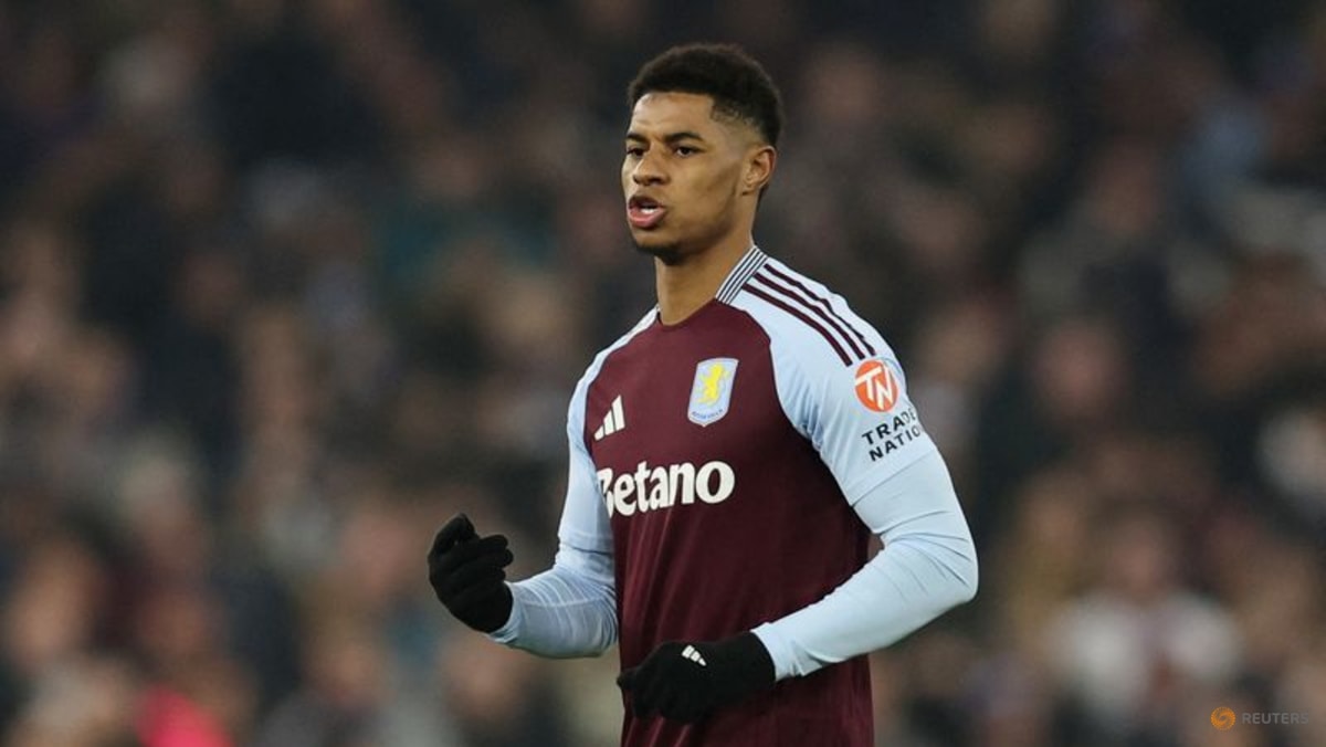 Rashford says he feels fitter and better since joining Villa - CNA