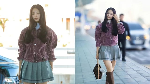 周子瑜出发参加F1新加坡大奖赛活动，妈妈随行陪伴