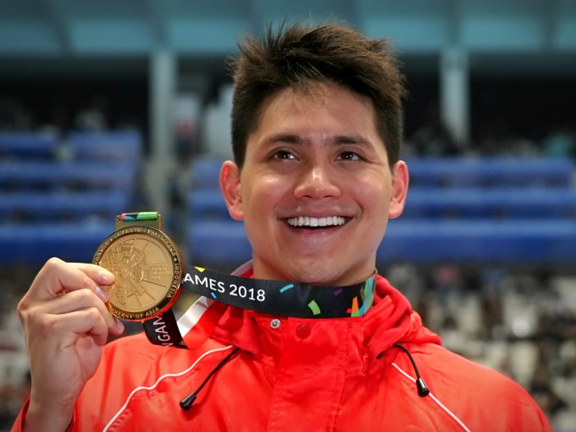 Joseph Schooling at the 2018 Asian Games in Jakarta.