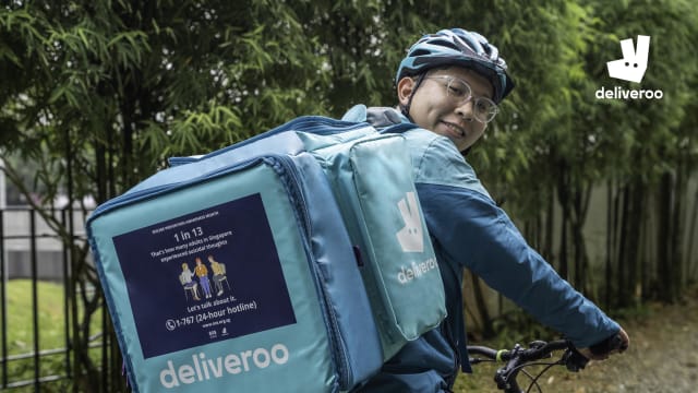 不仅送餐也送暖 30名Deliveroo送餐员学习如何预防自杀