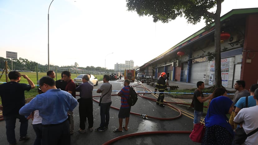 Massive fire put out at Toa Payoh Industrial Park