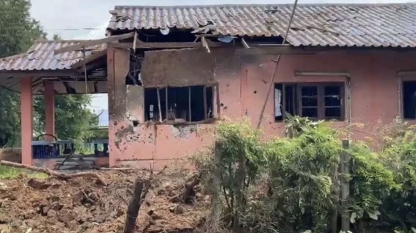 泰国素林府遭柬火箭轰炸 两个月大婴儿惨死家中