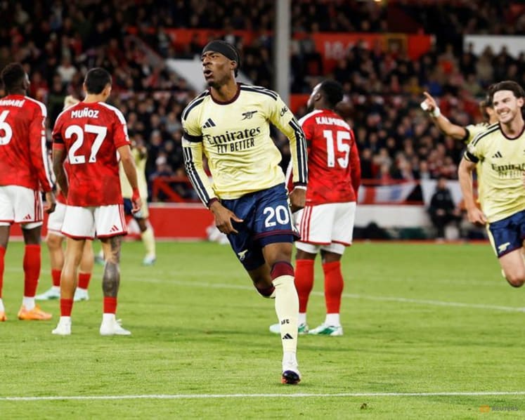 Arsenal edge Forest with late goal, Man United held by Leeds