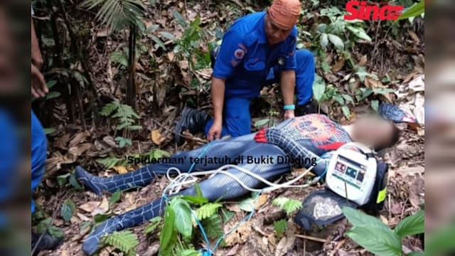 马国“蜘蛛侠”登山失足 20公尺斜坡坠地受伤