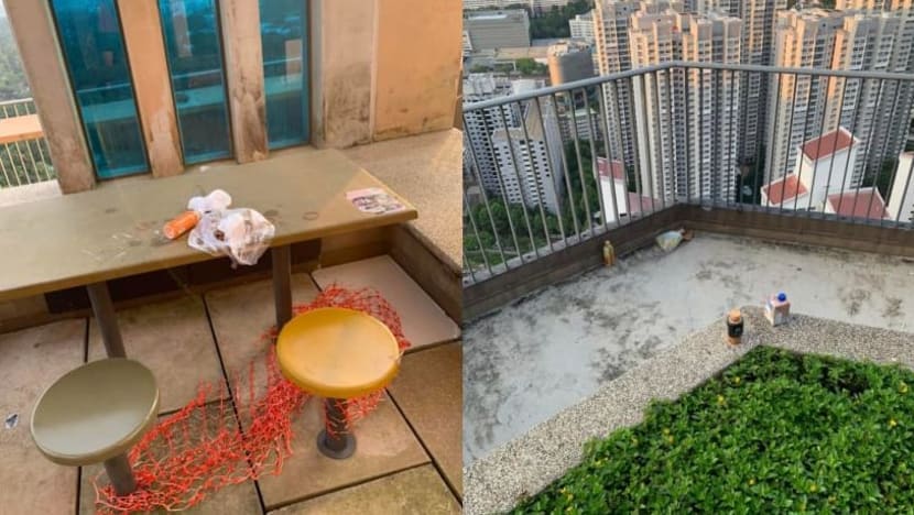 Penduduk HDB seru lebih banyak dilakukan berhubung buang sampah sembarangan, kebersihan di taman atas bumbung