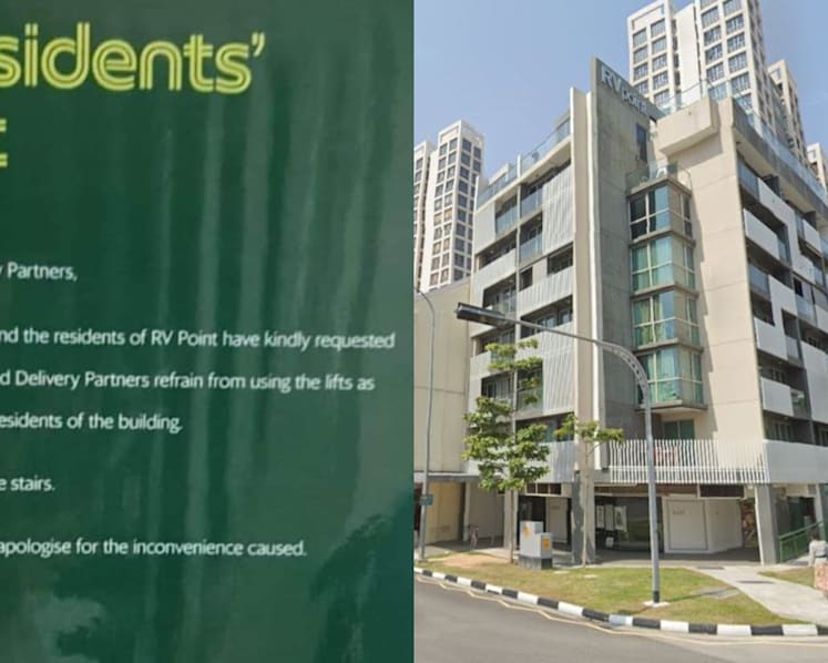 Poster asking GrabFood riders to ‘use stairs’ at River Valley condo not what it seems: Grab, condo management