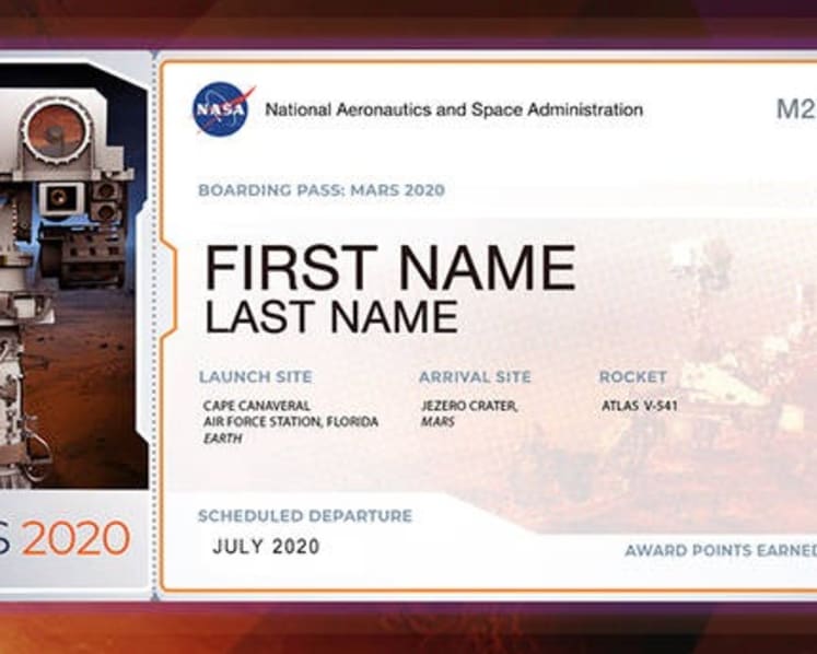 Can’t set foot on Mars? Your name can get there first