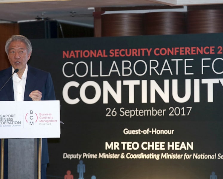 Vigilant staff key to preventing terrorist attacks: DPM Teo