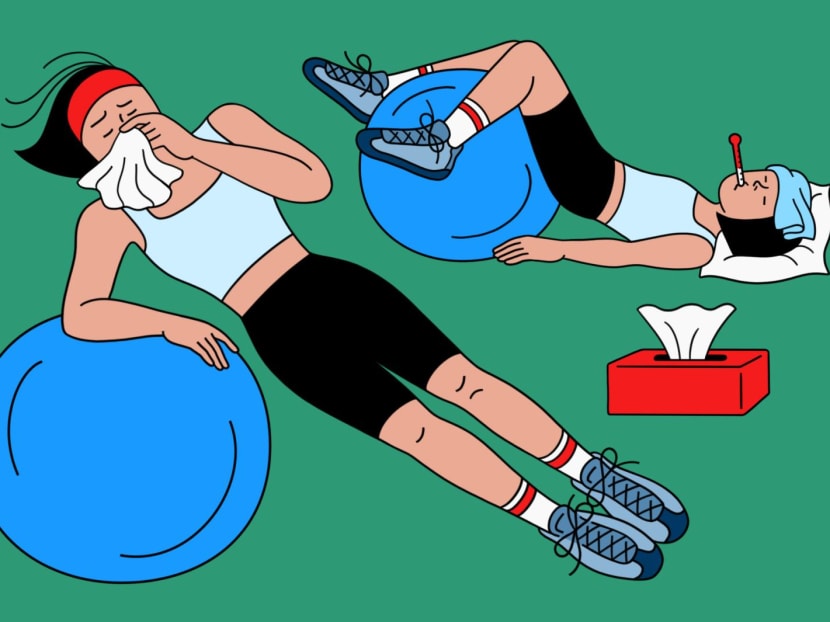 How to determine whether it's wise to exercise if you have a cold or the flu