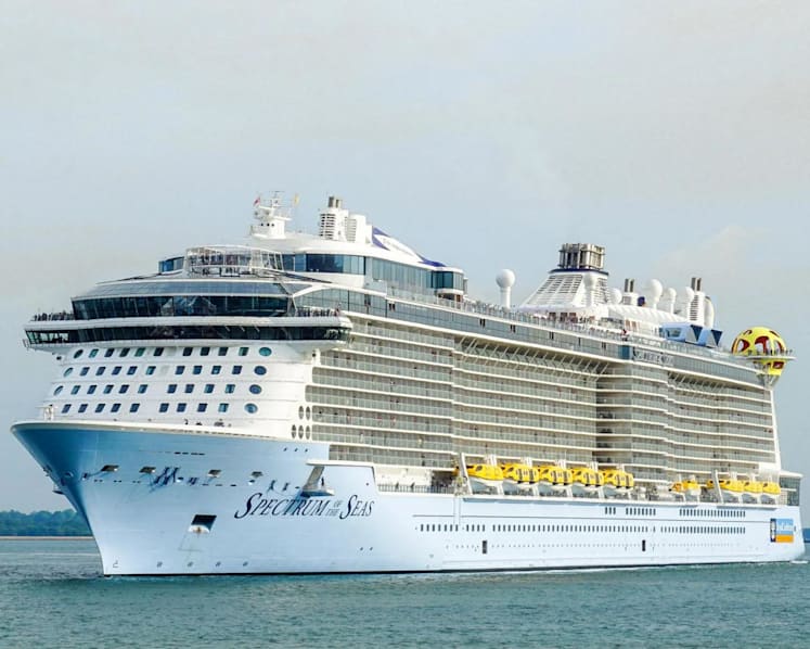 Search underway for passenger who fell overboard Spectrum of the Seas cruise ship
