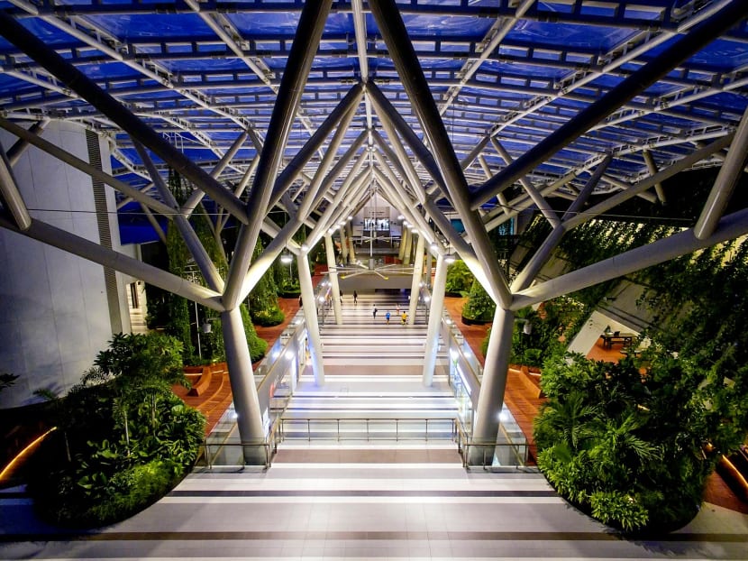 A view of the Nanyang Technological University's North Spine.