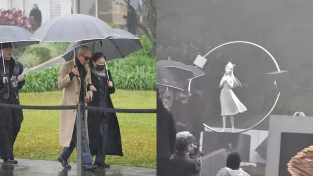 大S离世1周年，墓园纪念雕像揭幕！具俊晔、小S、蔡康永、酷龙姜元来、言承旭等都来了