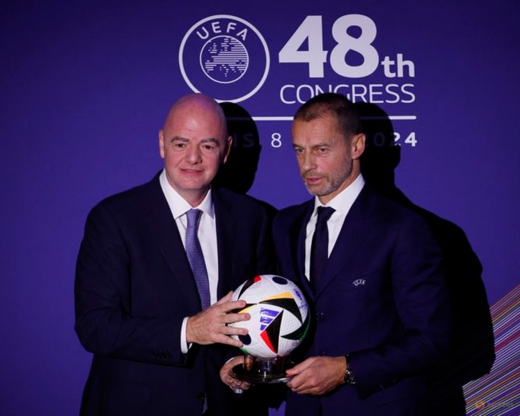 'The emperor is naked': UEFA's Ceferin takes aim at FIFA boss Infantino