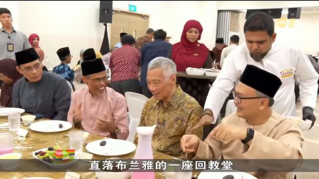 李总理走访回教堂 与450名回教徒共进开斋晚餐