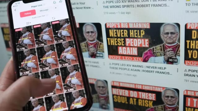 网络出现大量罗马天主教教宗良十四世AI伪造视频