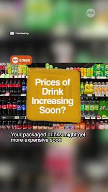 25 to 60 cent increase in drink prices may be expected from April onwards #8dayssg #8dayssgtrending #drinks #singapore #fypsg 