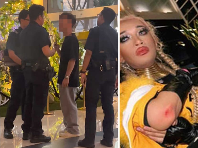 Part of a post on Instagram put up by a drag performer who claims a man hurled a homophobic slur. Part of a post on Instagram put up by a drag performer who claims a man hurled a homophobic slur.