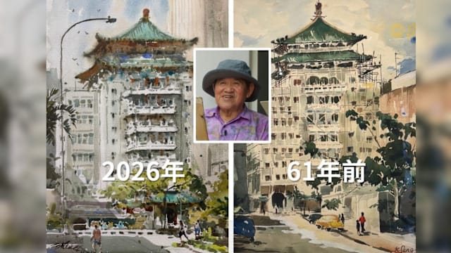 焦点 | 一幅中华总商会 水彩画家王金成画了61年
