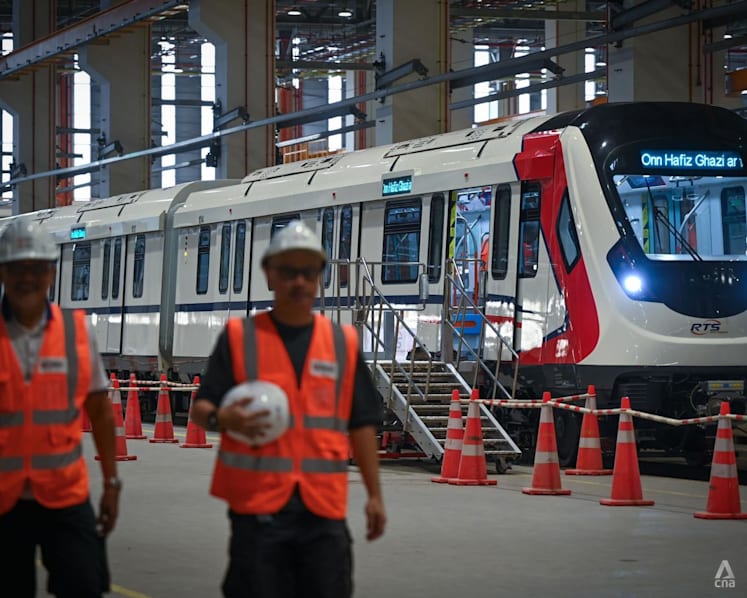 First train unveiled for Johor Bahru-Singapore RTS Link; service will run from 6am to 12am
