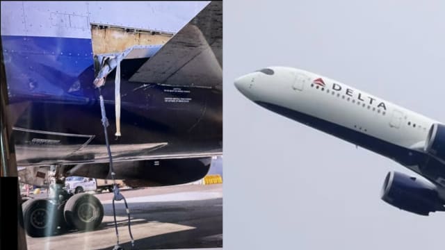 起飞后紧急出口滑梯掉落 达美航空飞机随即折返