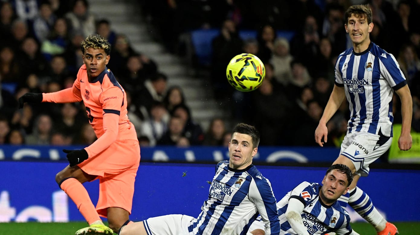 西甲：巴塞罗那以1比2败给皇家社会