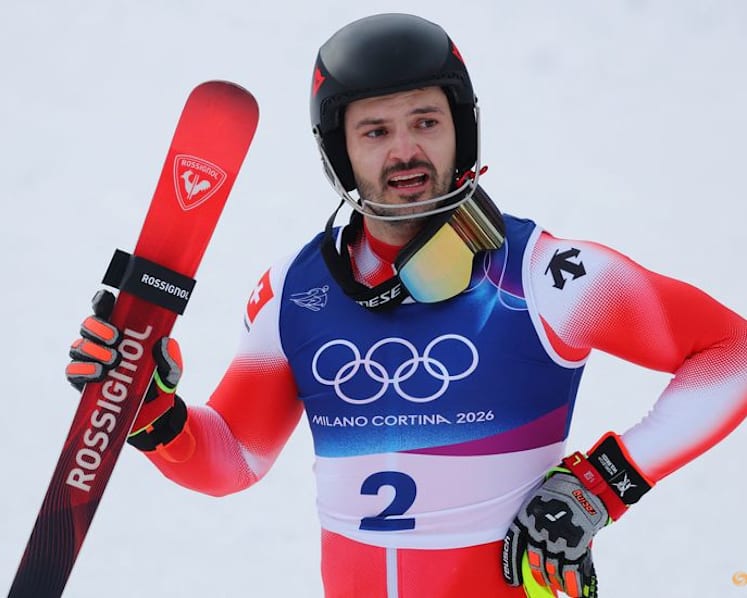 Alpine skiing-Switzerland's Meillard wins gold but it's heartbreak for McGrath
