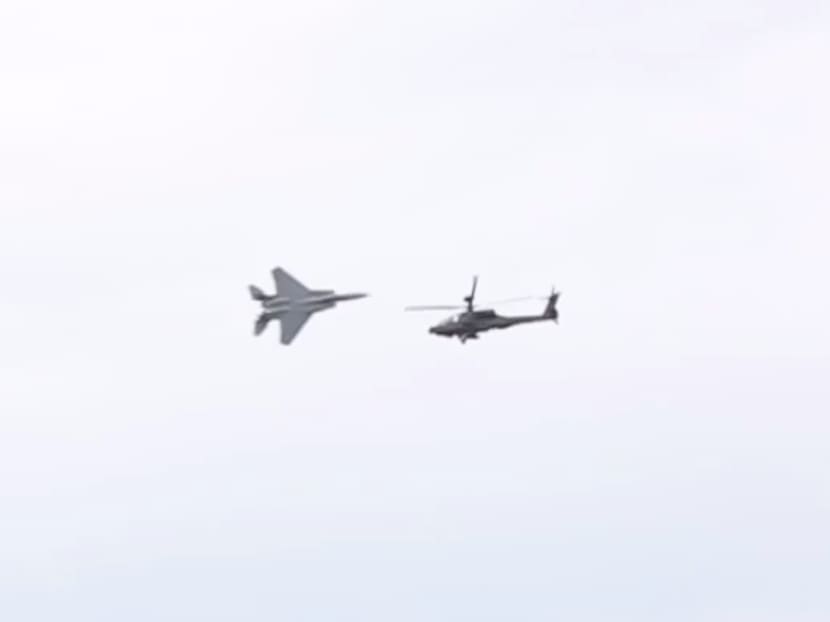 F-15SG jet, Apache helicopter to perform together at air show F-15SG jet, Apache helicopter to perform together at air show