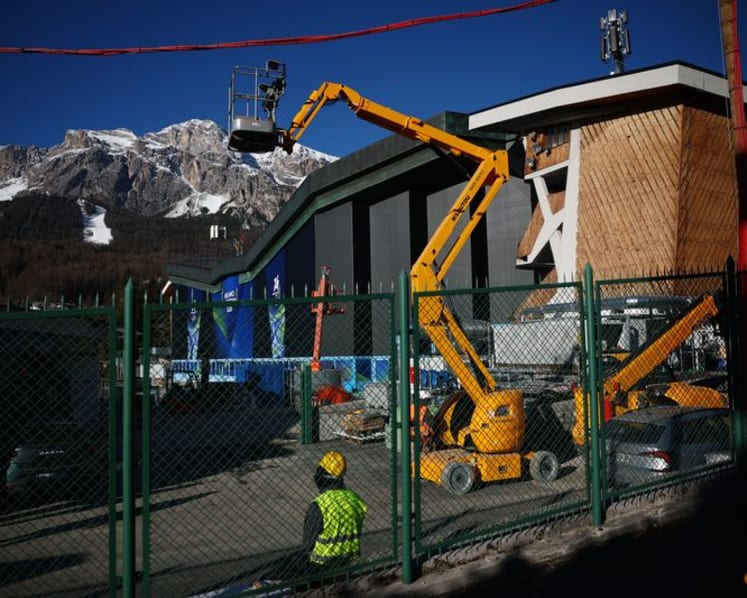 Organisers rush to complete Milano-Cortina sliding centre, hockey venue