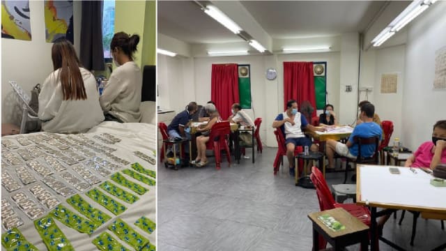 涉卖淫和非法赌博等活动 35人受查