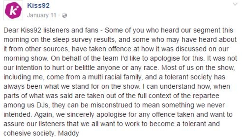 SPH Radio gets S$7,000 penalty for Kiss92FM’s offending comments on air