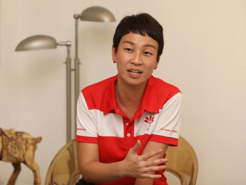 Ms Michelle Lee, 43, who has resigned from the Progress Singapore Party, where she had served as vice-chairman since January 2020. Ms Michelle Lee, 43, who has resigned from the Progress Singapore Party, where she had served as vice-chairman since January 2020.