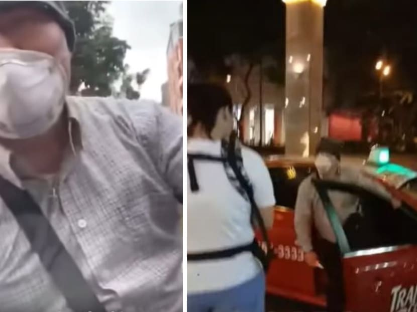 Feng Zhanning, 42, was fired from taxi operator TransCab over the two incidents that went viral about two weeks ago.