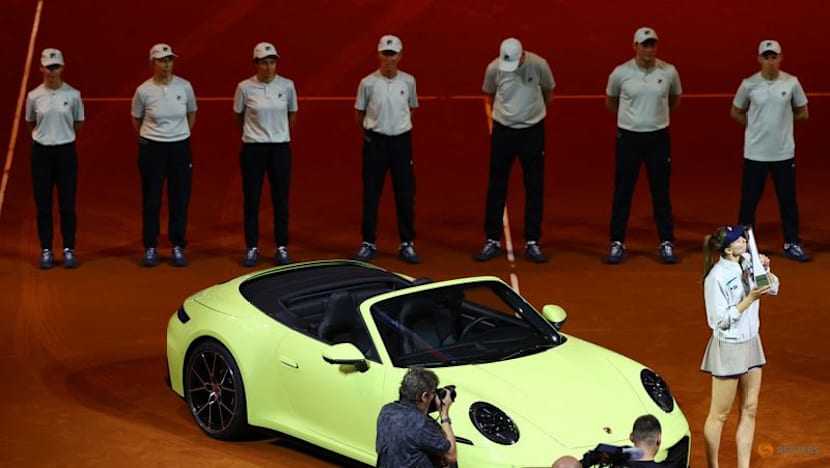 Rybakina beats Muchova to win Stuttgart crown - and a Porsche - for second time