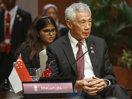 Prime Minister Lee Hsien Loong at the 43rd ASEAN Summit in Jakarta on September 5, 2023. 