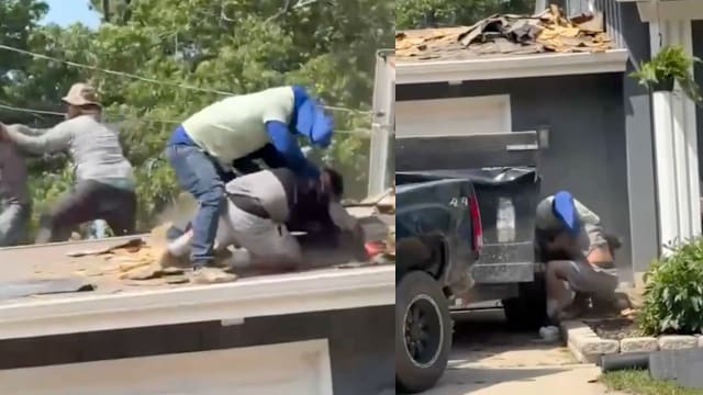 屋顶变擂台 工人互殴一人遭扔下屋顶