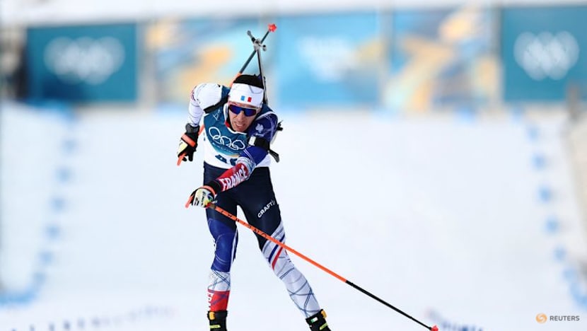 Biathlon-Fillon Maillet storms to gold for France in 'perfect race'