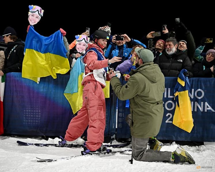 Freestyle-Ukrainian skier gets finals spot and a fiance on Valentine's Day