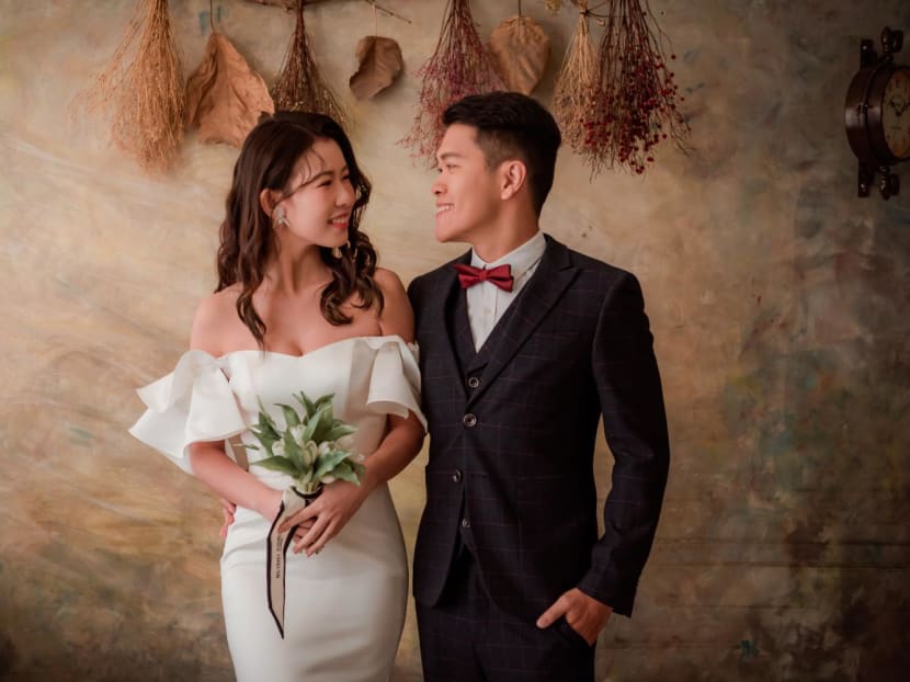 Ms Chan Yi Zhen and Mr Robin Wong met six years ago as hallmates in Nanyang Technological University. Ms Chan Yi Zhen and Mr Robin Wong met six years ago as hallmates in Nanyang Technological University.