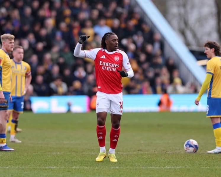 Eze thunderbolt guides Arsenal past Mansfield into FA Cup quarter-finals