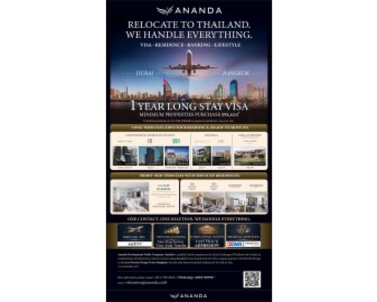 Ananda Launches Relocation Platform, Positioning Thailand as Asia’s Preferred Base for Global Living