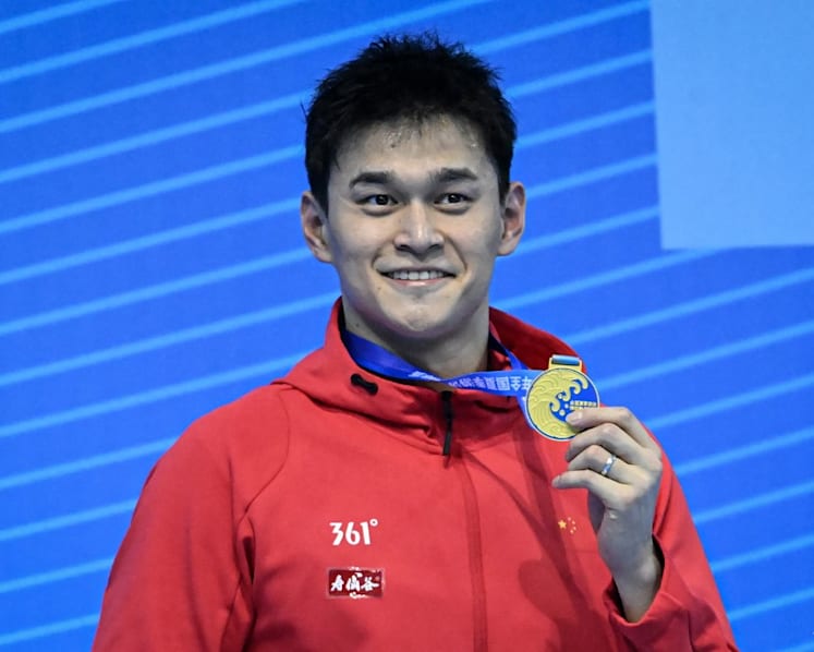Chinese Olympic champion Sun Yang wins in first race after 4-year doping ban