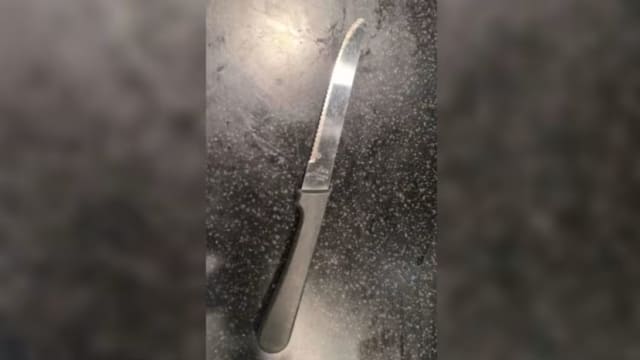 在餐厅夺刀指向食客要钱 精神分裂智障女判监十个月