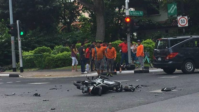 Two injured in collision along Tanjong Katong Road