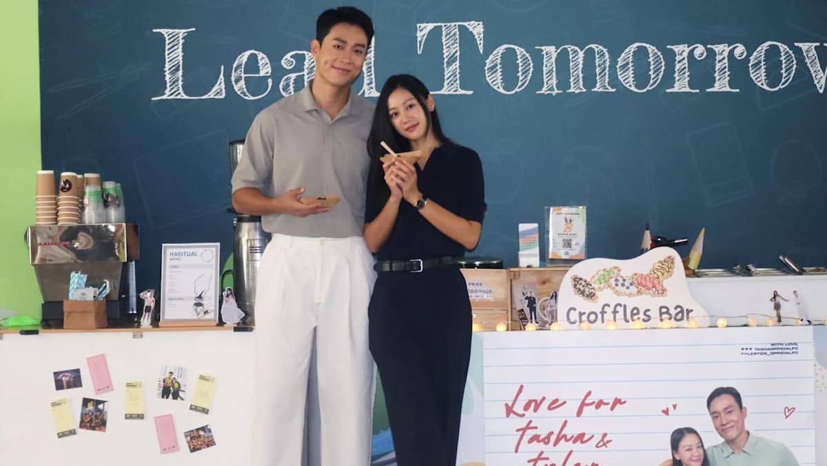 Fans of Tyler Ten and Tasha Low surprise actors with snack bar that costs S$1,000 on set of upcoming series